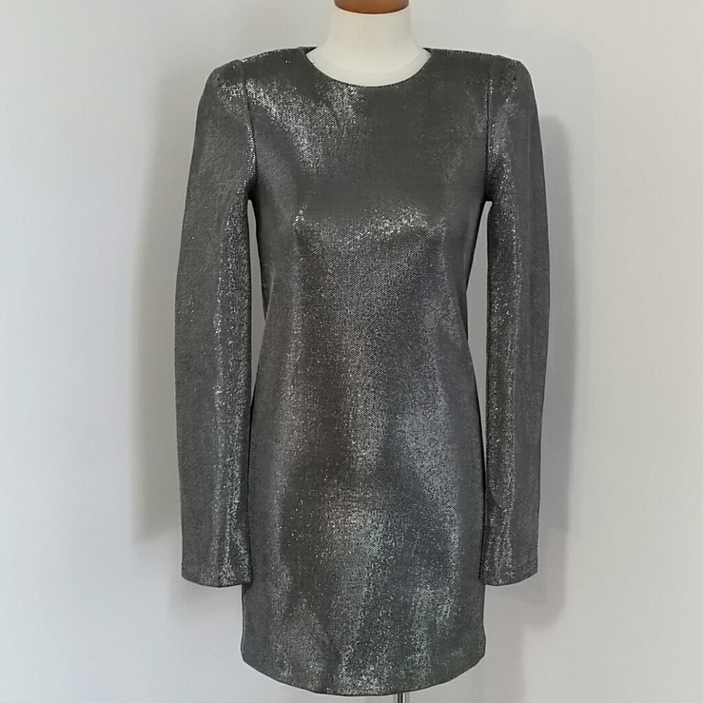 H&M Silver mini dress